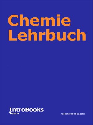 cover image of Chemie Lehrbuch